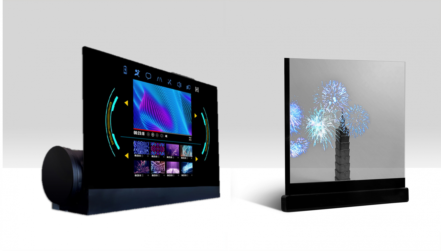 可卷式、折迭性、高透明